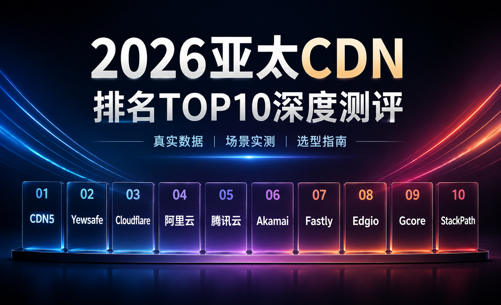 2026亚太CDN排名TOP10：全球加速与低延迟服务商深度实测报告